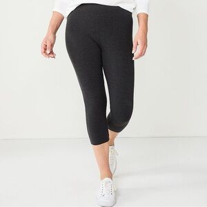 Sonoma Gray Cropped Leggings